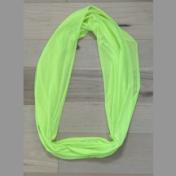 Neon Yellow circle scarf - Picture 1 of 2